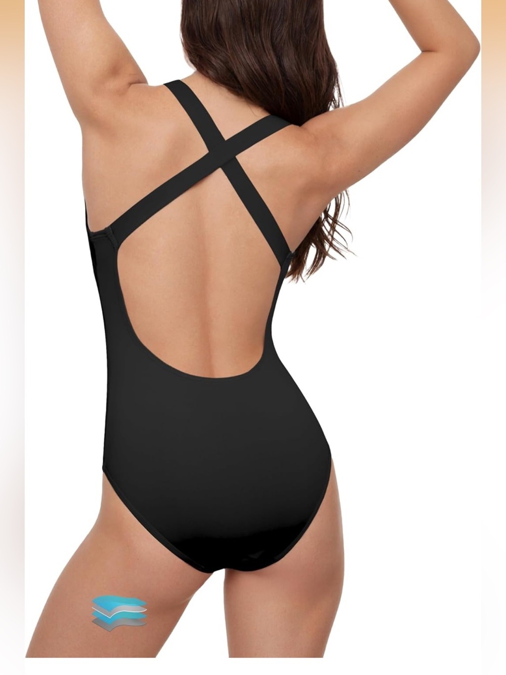 Period Swimwear One Piece Backless Menstrual Swimsuit Crisscross 2199/bb4-1